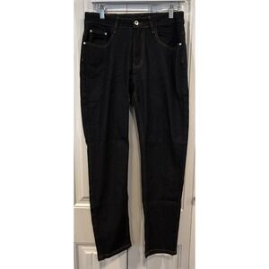 Evolution in Design Men's Dark Blue Jeans Size 30 Slim Fit Stretch Y2K Skate